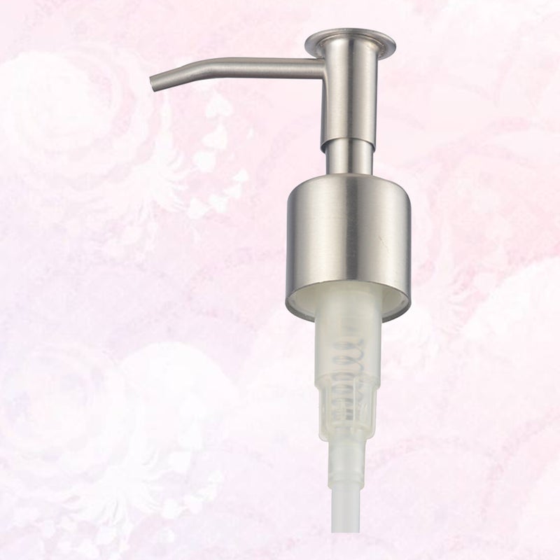 2 pcs Stainless Steel Pump Emulsion Shampoo Dispensing Pump Bottle Press Replacements for Home Shop ( ) - Image 4