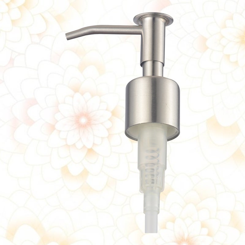 2 pcs Stainless Steel Pump Emulsion Shampoo Dispensing Pump Bottle Press Replacements for Home Shop ( ) - Image 1