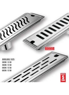 MAAT 60cm SS 304 Floor Drain with Hook & Waste Trap Reliable Drainage with Premium Stainless Steel Construction  - Image 4