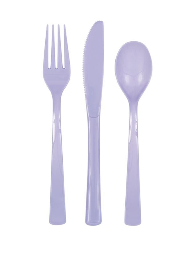 Unique 18 Assorted Cutlery Lavender - Image 2