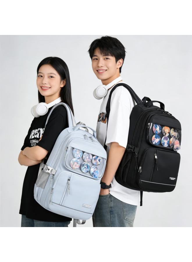 Edison High School Student Backpack Diy Anime Style Cute Grain Pain Backpack High-value Style Spine Protection Bag M2-1 - Image 4