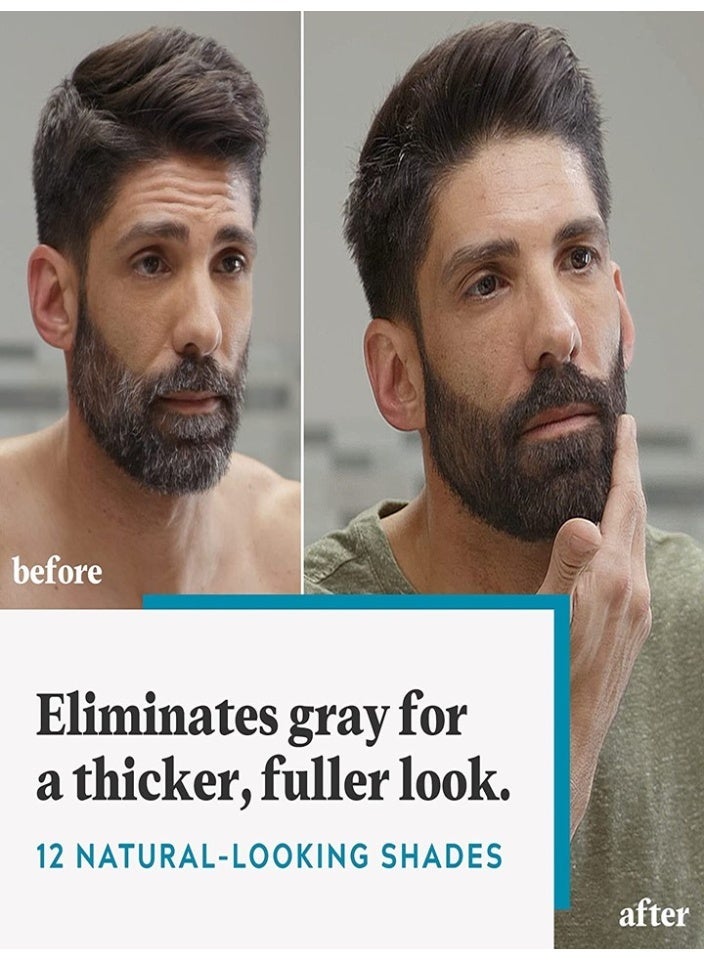 جست فور من صبغة اللحية والشارب للشعر الرمادي - بني متوسط، M-35 - Image 3