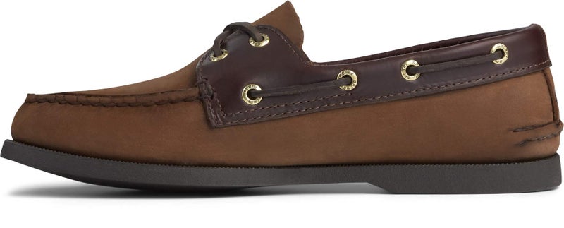Sperry Men's Authentic Original 2-Eye Boat Shoe, Brown/Buc Brown, 9.5 M - Image 1