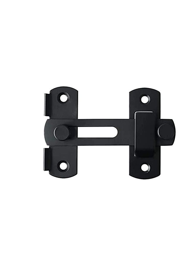 NIBEMINENT Stainless Steel Flip Latch Gate Latches Bar Safety Door Lock, Hasp Lock Sliding for Window Cabinet Room Accessorries,Brushed Finish  - Image 2