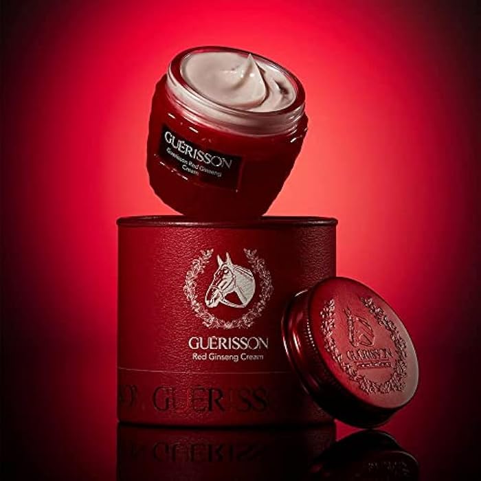 GUERISSON Red Ginseng Cream 2.03 fl.oz. (60g) - Contained Horse Oil & Red Ginseng Extract, Antioxidant & Powerful Hydrating Facial Cream - Image 4