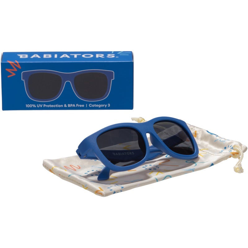 Babiators Original Navigator Good As Blue Kid's Sunglasses, UV Protection, Ages 3-5 - Image 4