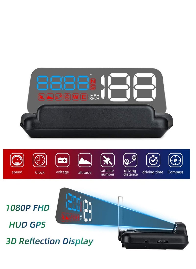 GULFLINK GULFLINK Head Up Display(HUD) Vehicle Speed Meter T900  - Image 4
