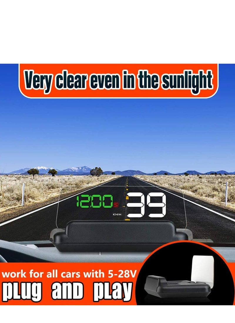 K شاشة عرض رأسية (HUD) عداد سرعة السيارة T900