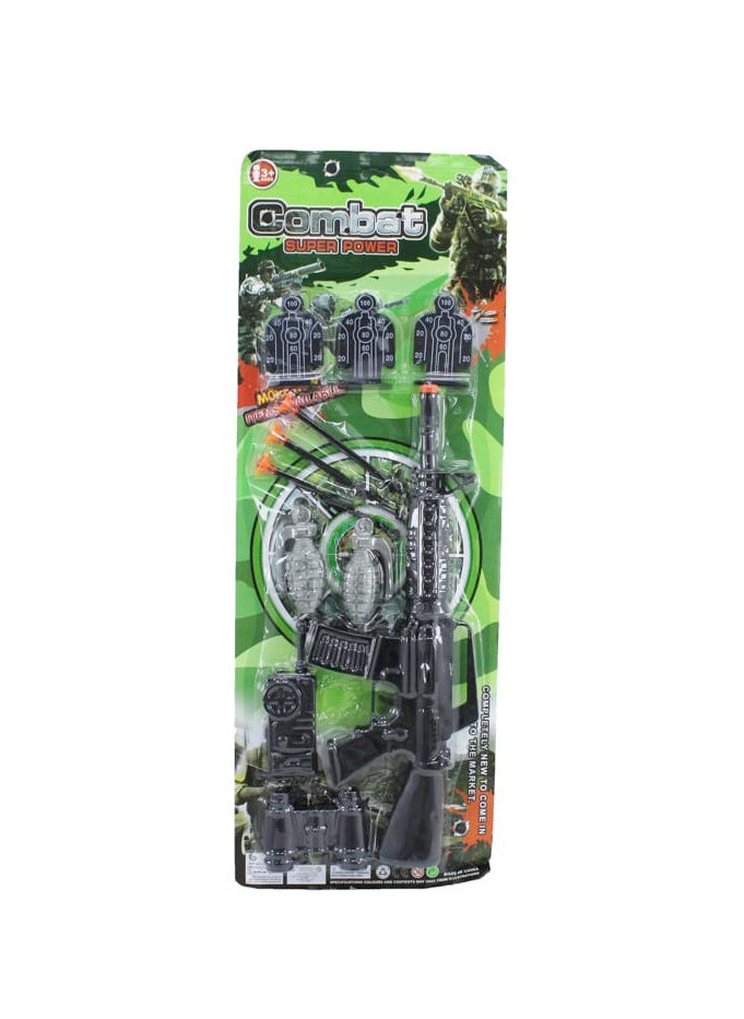 AL QADAH - Black Combat Super Power Toy Card Exciting Entertainment for Kids Ages 3 and Up - Image 1