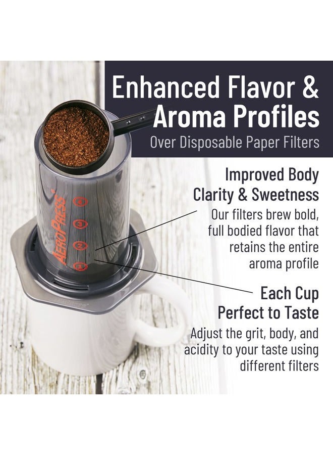Slimm Filter Reusable Premium Metal for Use in the AeroPress Coffee Maker, Package of 2 - Image 3