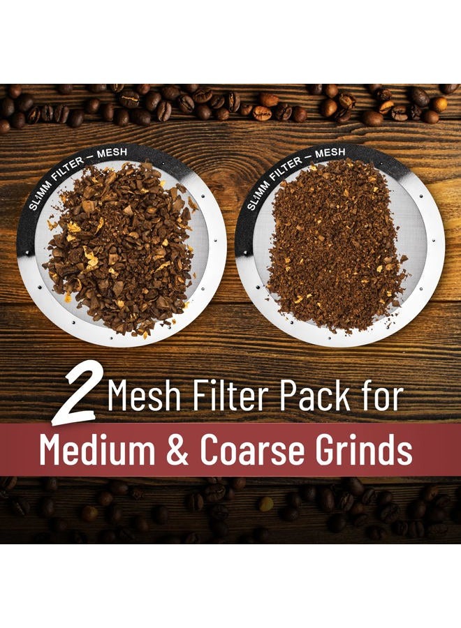 Slimm Filter Reusable Premium Metal for Use in the AeroPress Coffee Maker, Package of 2 - Image 4