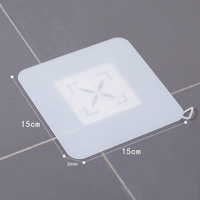 SYOSI Silicone Drain Cover, White 8 in/20cm, 2 Pcs Tub Stopper Floor Anti-Odor Mat, Anti Cockroach Deodorizing Kitchen Seal for Shower, Laundry, Toilet and Else - Image 4