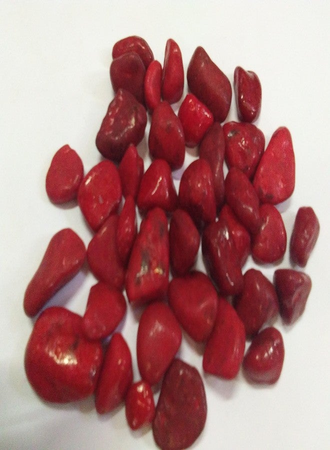 CAPPL Decorative Small Pebble Stone (Red, 1Kg) - Image 1