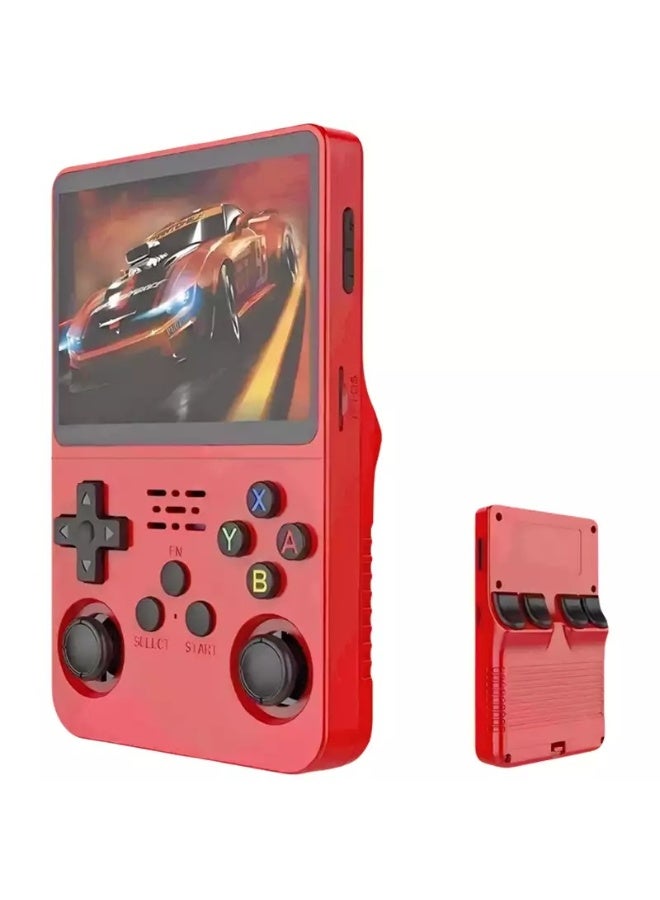 R36S Retro Handheld Video Game Console - 64 GB - Red - Image 1