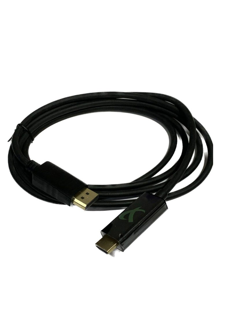 فوجيشكا حوّل بسهولة من DisplayPort إلى HDMI مع هذا الكيبل بطول1.8 متر مثالي لربط جهاز الكمبيوتر بالشاشة أو التلفاز بجودة عالية وصورة واضحة تصميم مرن ومتين لضمان أداء مستقر وسلس. 