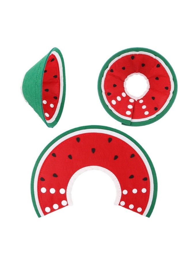 A.M Elizabethan recovery cone collar Water melon design,Gentle and Versatile Recovery Cone Collar for Small Dogs Puppies and Cats in Need of Comfortable Rest and Fast Healing - Image 4