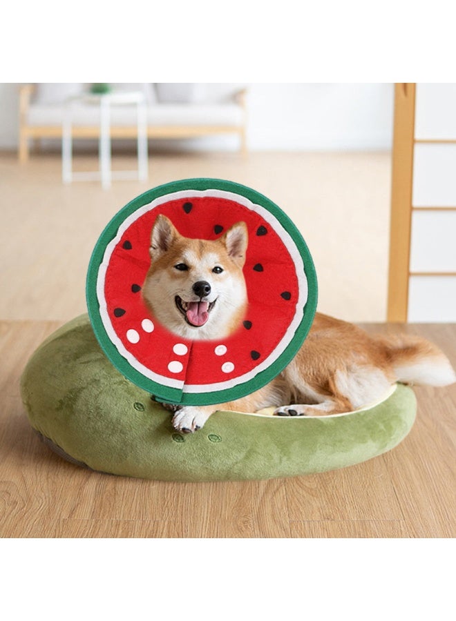 A.M Elizabethan recovery cone collar Water melon design,Gentle and Versatile Recovery Cone Collar for Small Dogs Puppies and Cats in Need of Comfortable Rest and Fast Healing - Image 5