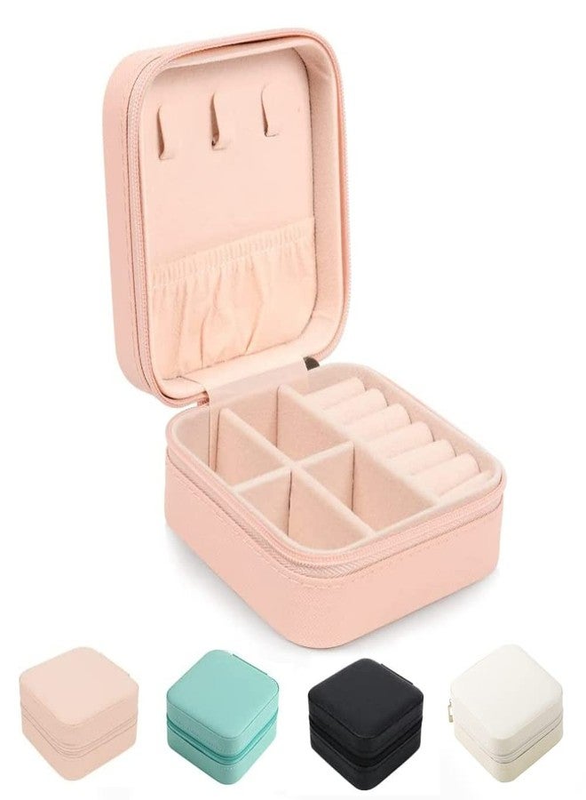 SGAF Faux Leather Small Travel Jewelry Organizer Portable Mini Jewelry Box for Rings, Earrings, Necklaces Travel Storage Case for Gifts & On-The-Go Jewelry Protection - Image 2