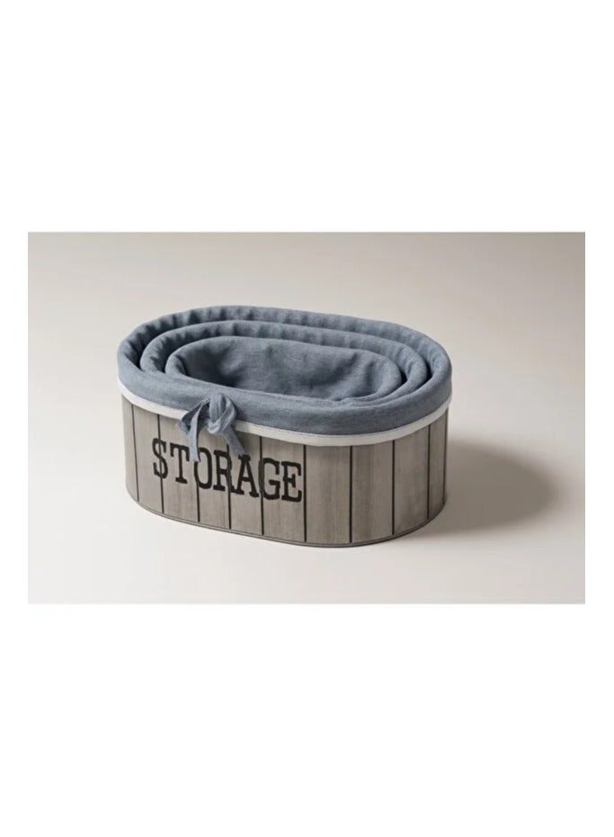 طقم سلات تقديم تخزين متعددة الاستخدامات بتصميم راقي - Image 2