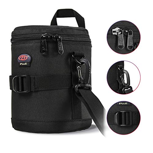 BPAULL Camera Lens Case DSLR Camera Lens Bag Fits for Canon Nikon Pentax Sony Olympus Panasonic and Other Camera Lens - Image 5