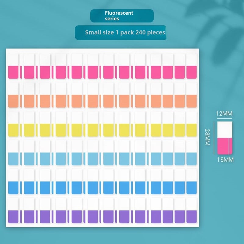 Generic Multi-Color Index Tabs Reusable Adhesive Labels fluorescence system 