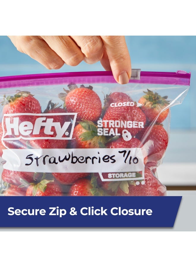 Hefty Slider Storage Bags Quart Size 78 Count - Image 2