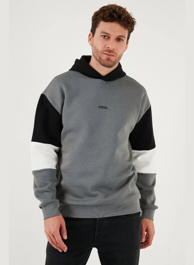 بوراتي بلوزات رجالية قطنية بغطاء رأس مبطنة بالفرو ناعمة قطعتين