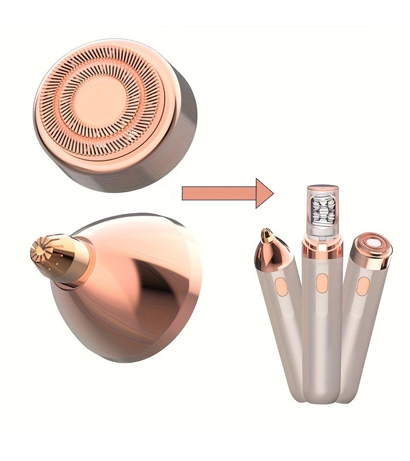 2 Pack Electric Epilator Heads Replacement Facial Hair Remover Blade Bundle 1 Facial Head And 1 Eyebrow Head - Image 1