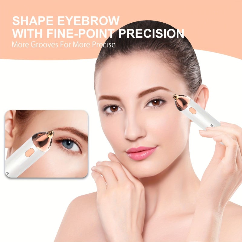 2 Pack Electric Epilator Heads Replacement Facial Hair Remover Blade Bundle 1 Facial Head And 1 Eyebrow Head - Image 3