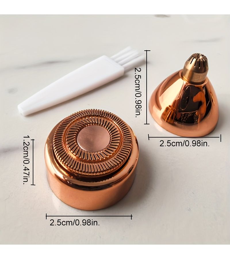 2 Pack Electric Epilator Heads Replacement Facial Hair Remover Blade Bundle 1 Facial Head And 1 Eyebrow Head - Image 4