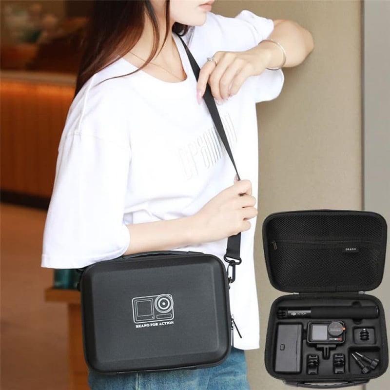 GetZget® Bkano Carrying Case for DJI Osmo Action 5 Pro, 4 & 3 Camera & Accessories Hard Bag Fits Adventure Combo Set (Black) - Image 4