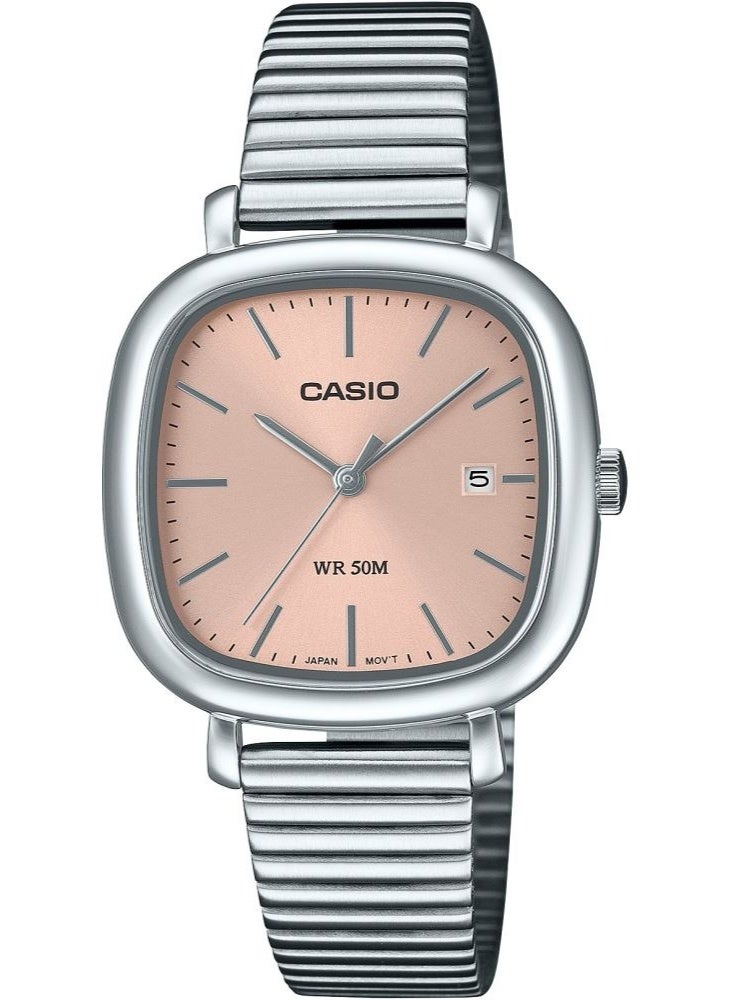 Casio Analog Quartz Pink Dial Stainless Steel Women's Watch LTP-B166D-4A - Image 2