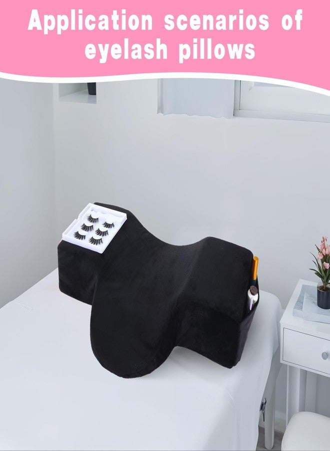 wutfuooo Beauty Salon Lashing Pillow,Comfortable Velvet Memory Foam Eyelash Extension Pillow,Ergonomic Neck Pillow,Protect The Neck When Used for Lash Extension Grafting Make Up - Image 3