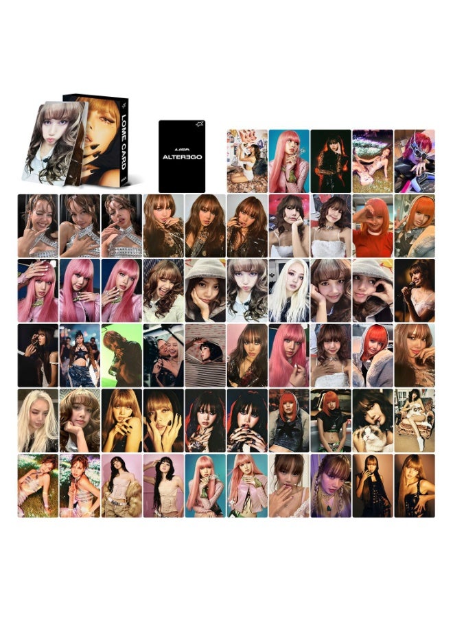 NIBEMINENT 55 Pcs Kpop Lisa Alter EGO Lomo Cards Card For Fans Collection Gifts - Image 3