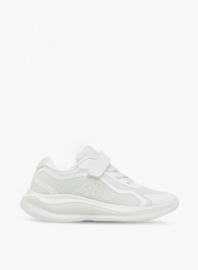 Kappa Girls' Logo Print Sports Shoes with Hook and Loop Closure  - Image 3