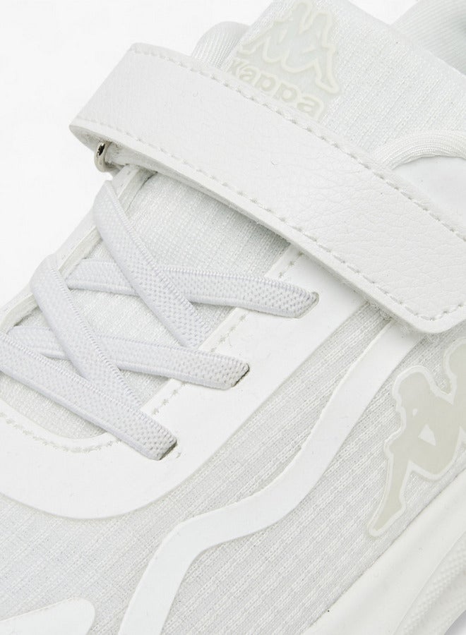 Kappa Girls' Logo Print Sports Shoes with Hook and Loop Closure  - Image 4