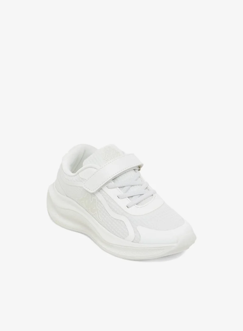 كابا حذاء رياضي بناتي بطبعة شعار مع إغلاق بشريط لاصق