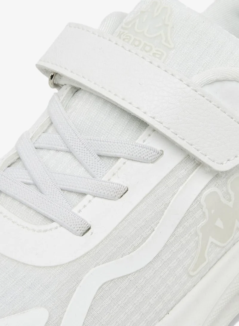 Kappa Girls' Logo Print Sports Shoes with Hook and Loop Closure