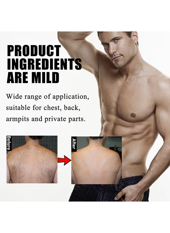 East Moon Hair removal cream for Men, Face and Body Beard Hair Removal Cream, Effective and Painless Depilatory Cream, Use on Chest, Back, Arm, Leg and Underarm 50g  - Image 5