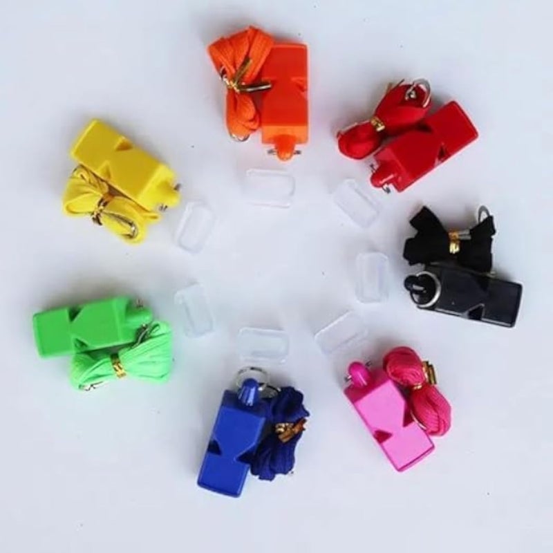 Portable Sports Whistle Emergency Whistle ABS Referee Whistle for Camping Survival Basketball Football Lessons