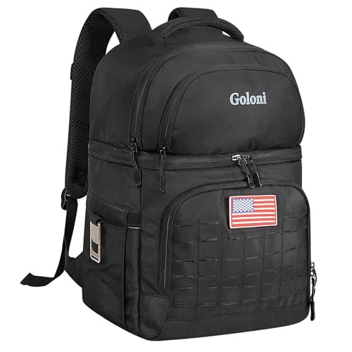 Goloni 40L Insulated Cooler Backpack Leakproof Lightweight SoftSided Cooler with Cooler Compartment Waterproof Lunch Backpack for Men Women Ideal for Camping Picnic BeachOutdoor Adventures - Image 1