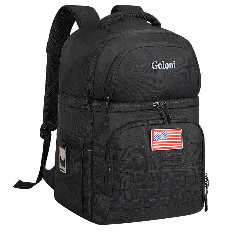 Goloni 40L Insulated Cooler Backpack Leakproof Lightweight SoftSided Cooler with Cooler Compartment Waterproof Lunch Backpack for Men Women Ideal for Camping Picnic BeachOutdoor Adventures - Image 2