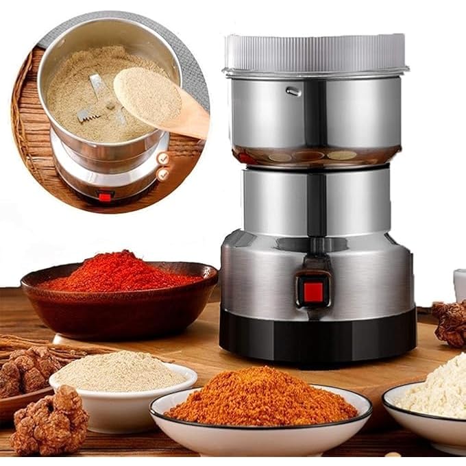 Talzeo Mini Electric Grain Grinder Mill  Portable MultiFunction Coffee Grinder With Usb Charging Small Electric Grinder For Herbs Spices Nuts  Coffee Beans Home Kitchen Use - Image 1