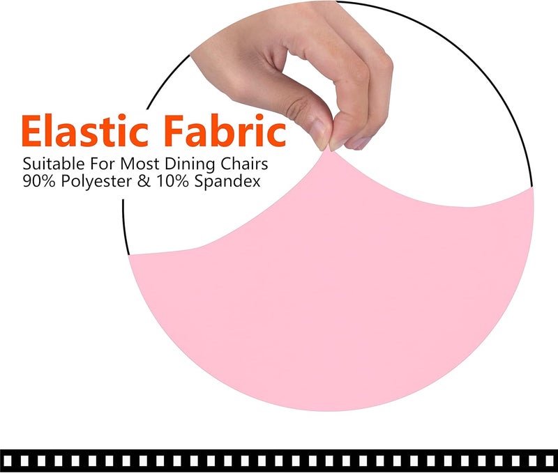 SARAFLORA Office Chair Covers -Pink, Large Size - Image 2