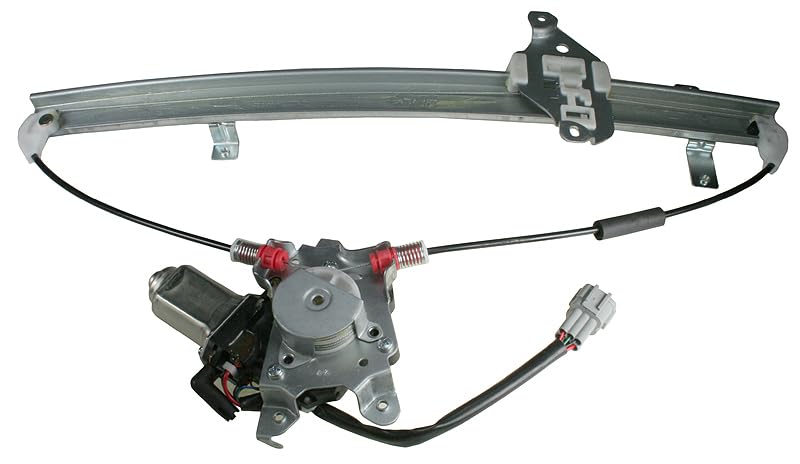 TRQ منظم نافذة الطاقة الأمامية اليسرى ومجموعة المحرك TRQ جانب السائق متوافق مع 2001-2003 إنفينيتي QX4 2001-2004 نيسان باثفايندر NI1350122 - Image 1