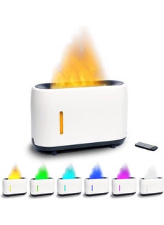 Arabest Flame Diffuser Humidifier 7 Flame Colors,Essential Oil Aroma Therapy Diffuser with Waterless Auto-Off Protection,Fire Air Diffuser for Home,Office,Bedroom  - Image 1