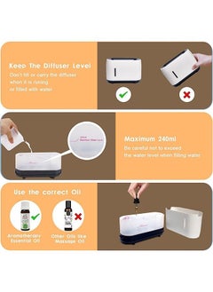Arabest Flame Diffuser Humidifier 7 Flame Colors,Essential Oil Aroma Therapy Diffuser with Waterless Auto-Off Protection,Fire Air Diffuser for Home,Office,Bedroom  - Image 3