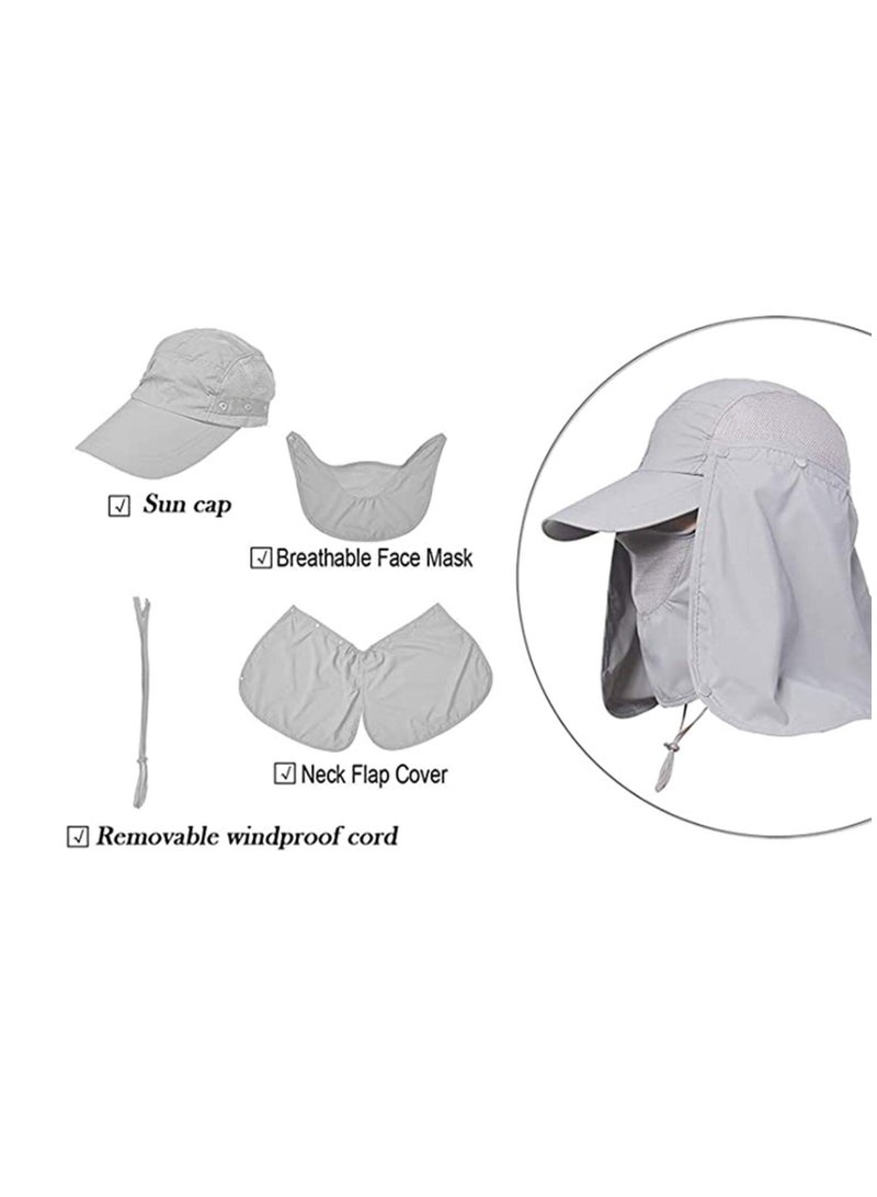 KASTWAVE Women Sun Hat UV Sun Protection Neck Flap Cap Summer Outdoor Sport Wide Brim Hat Free Sunscreen Sleeve for Women Men  - Image 4