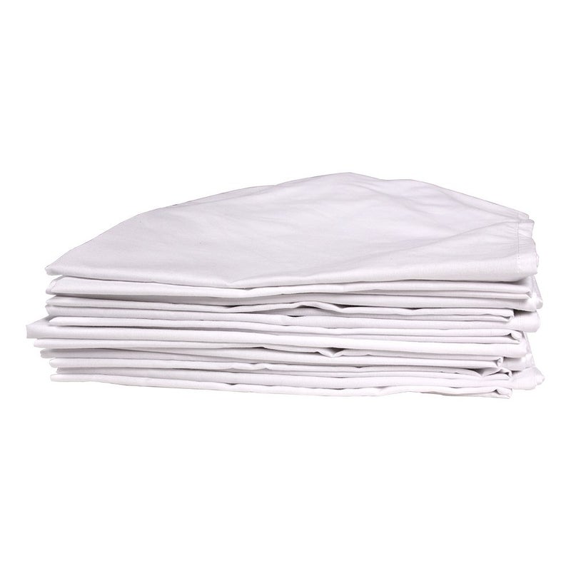 Sprogs Standard Size Daycare Sheets, Soft Fitted Cot Sheets for Preschool and Daycare, Pack of 12, White - Image 3
