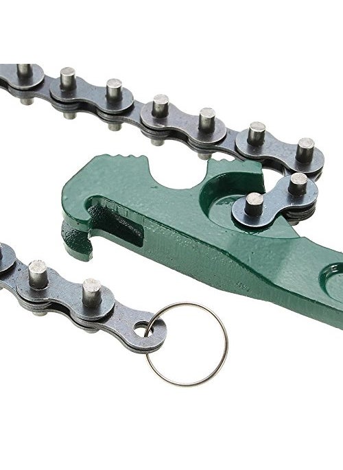 Digital Craft Digital Craft Round 9 Inch MultiPurpose Motorcycle Car Engine Oil Filter Chain Wrench Spanner Removal Tool 225 Single Sided Adjustable Wrench with Hand Gloves  - Image 5